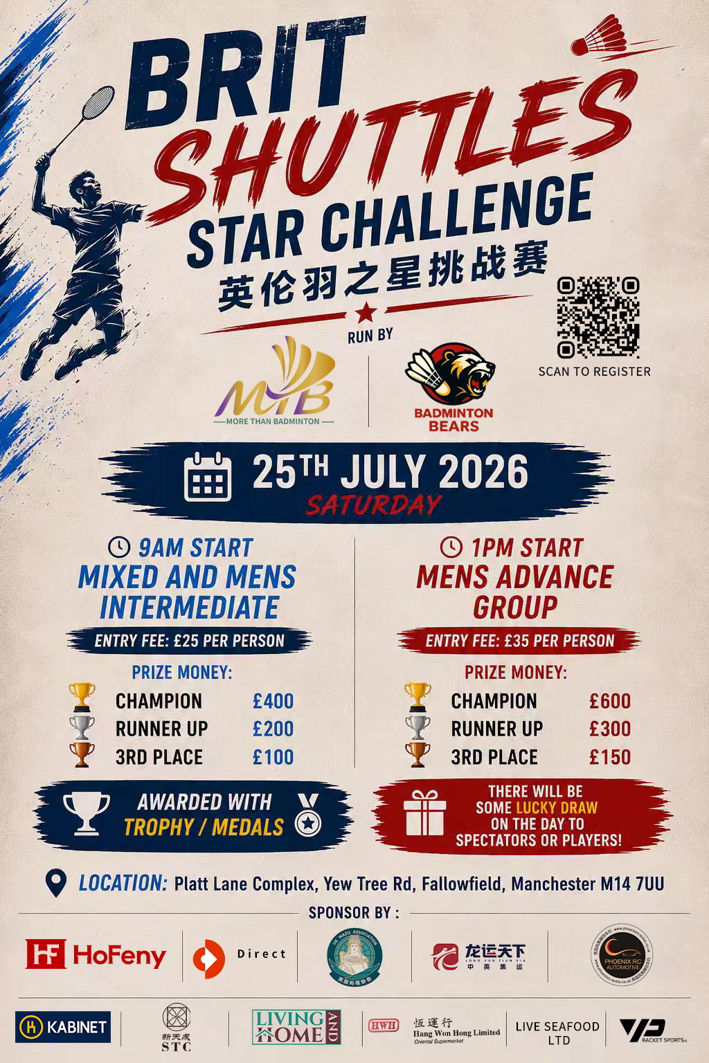 Brit Shuttles Star Challenge Tournament Banner